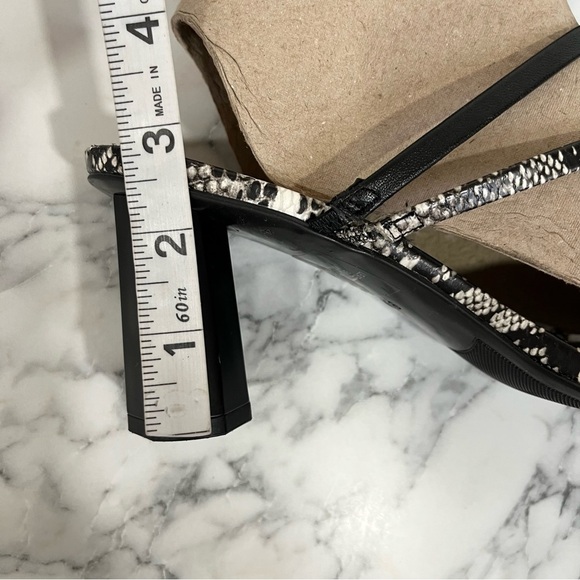 Marc Fisher Snakeskin ‘Aliana’ Sandals Block Heel Bloggers Favorite Size 9.5 - Picture 12 of 16
